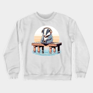 Lofi Badger Beats Crewneck Sweatshirt